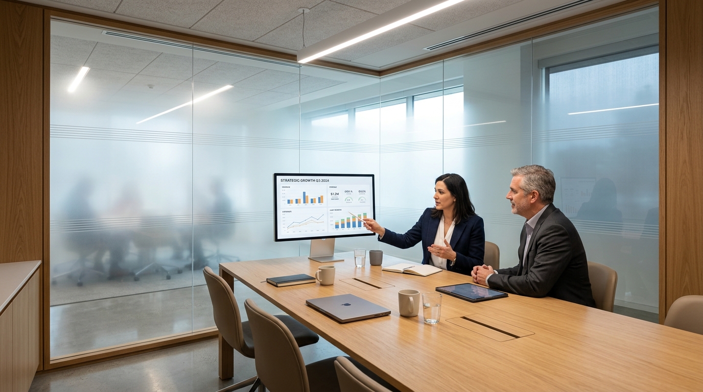 D.AccounTrust senior partners conducting strategic financial review